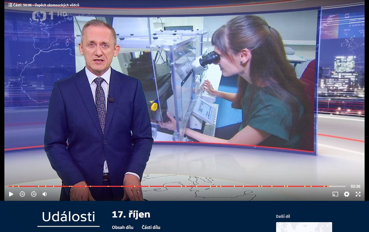 Aleš Pečinka a Kateřina Kaduchová ve vysílání Událostí ČT