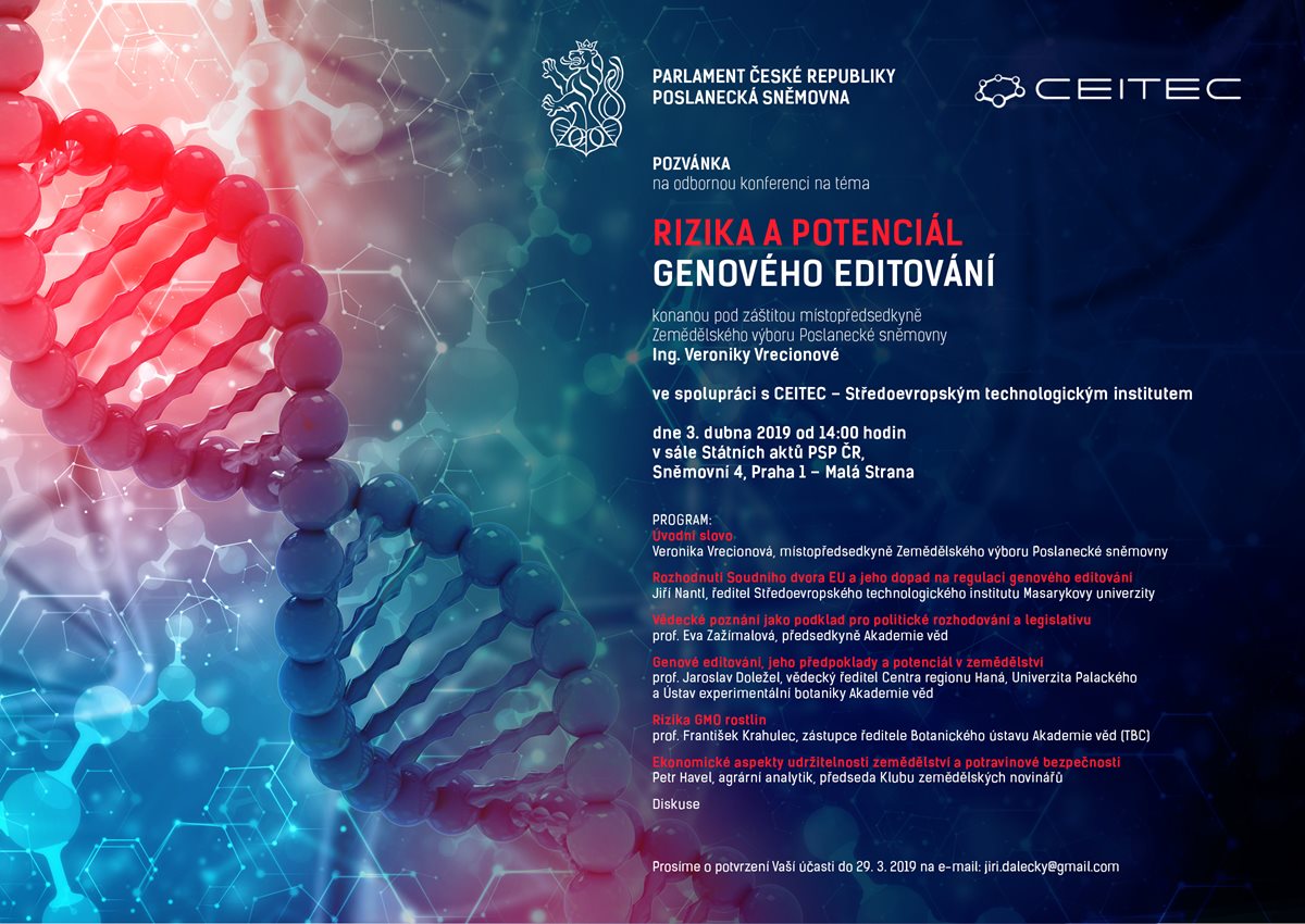 Konference Rizika a potenciál genového editování